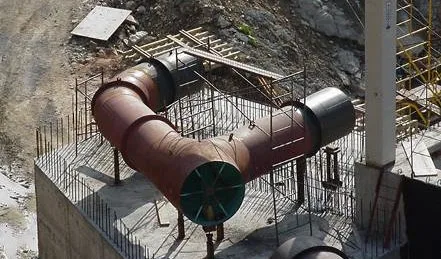 Bifurcación instalada en obra